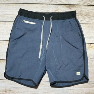 Vuori Men's Blue and Black Shorts 7" size small like new condition